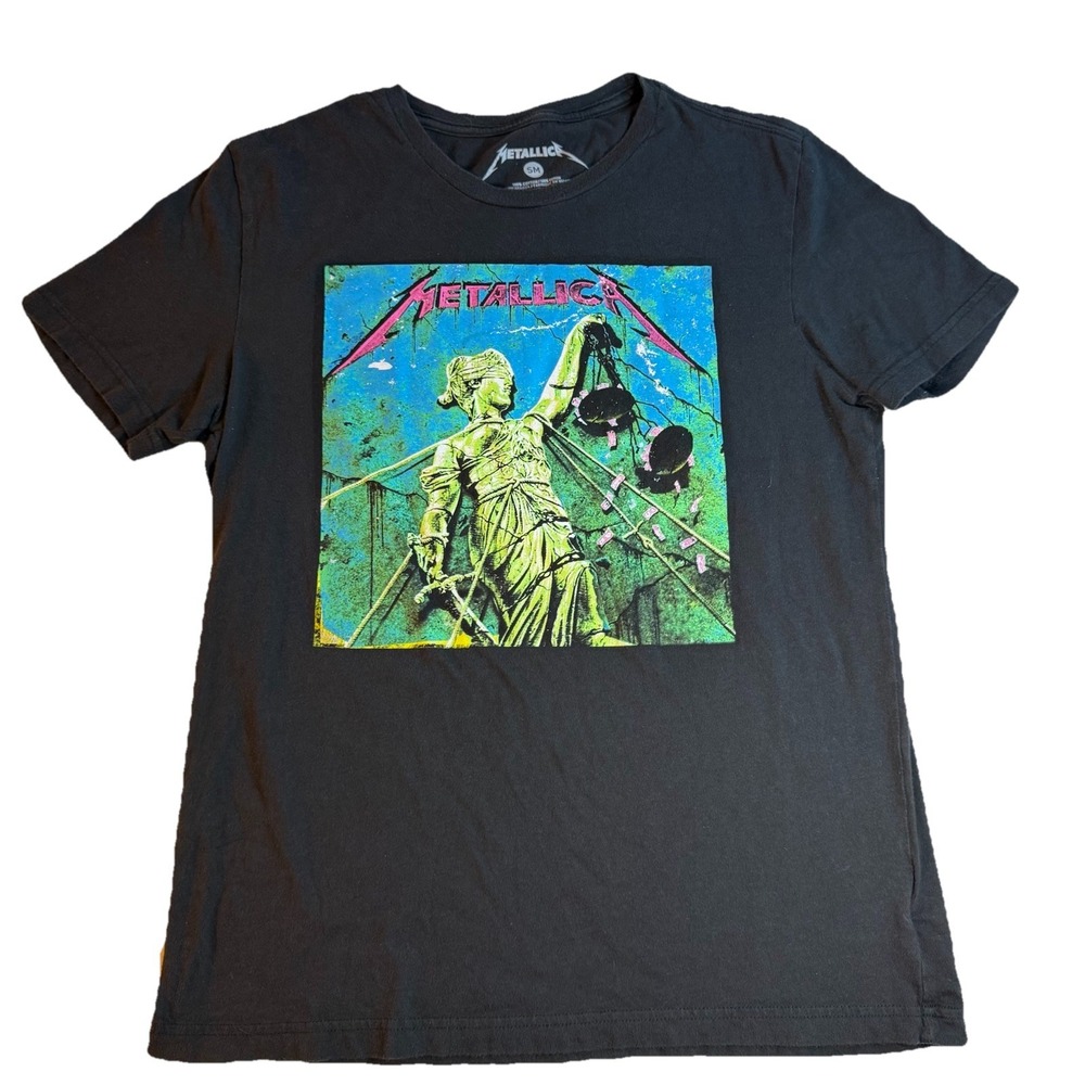 Metallica And Justice For All T-Shirt‎ Size Small 100% Cotton
